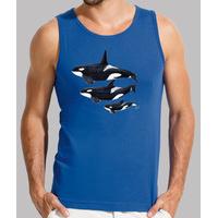 orca man, without sleeves, royal blue