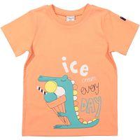 Organic Cotton Summer Kids T-shirt - Orange quality kids boys girls