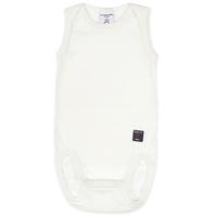 Organic Sleeveless Baby Bodysuit - White quality kids boys girls