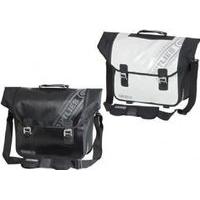 ortlieb downtown briefcase pannier black n white ql31