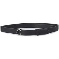 orciani no buckle black leather belt mens belt in black