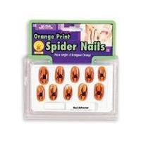 Orange/black 12pk Spider Nails