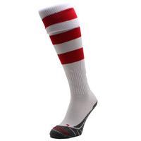 Original Hooped Match Sock - White/Red