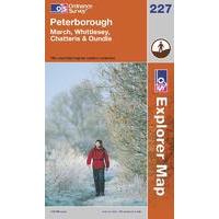 Ordnance Survey Explorer 227 Peterborough Map