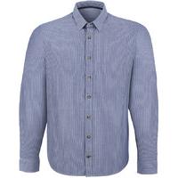 Organic Cotton Casual Long Sleeve Shirt - Blue Stripe