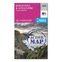 Ordnance Survey Landranger Active 180 Barnstaple & Ilfracombe, Lynton & Bideford Map With Digital Version - Orange, Orange