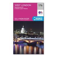 Ordnance Survey Landranger 176 West London, Rickmansworth & Staines Map With Digital Version - Orange, Orange