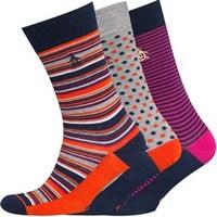 Original Penguin Mens Three Pack Socks Multi