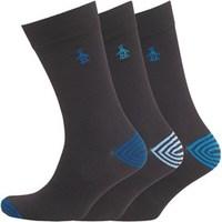 Original Penguin Mens Three Pack Socks Black