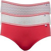 original penguin womens three pack brazilian briefs dotty coral