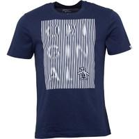 Original Penguin Mens Original Displaced Stripes T-Shirt Dress Blue