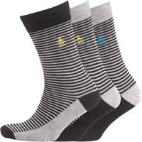 Original Penguin Mens Three Pack Socks Black