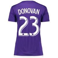 Orlando City SC Home Shirt 2017-18 - Womens with Donovan 23 printing, Purple