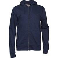 Original Penguin Mens Slub Full Zip Hoody Dress Blue