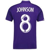 Orlando City SC Home Shirt 2017-18 with Johnson 8 printing, Purple