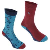 Original Penguin Space Socks 2 Pk Mens