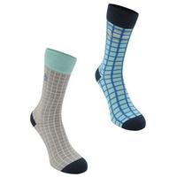 Original Penguin 2 Pack Grid Mens Socks