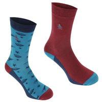 Original Penguin Space Socks 2 Pk Mens