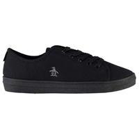 original penguin lace up canvas trainers by penguin