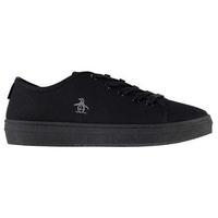 original penguin lace up canvas trainers by penguin