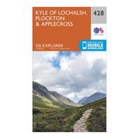 ordnance survey explorer 428 kyle of lochalsh plockton applecross map  ...