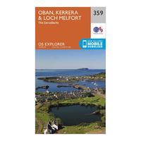 ordnance survey explorer 359 oban kerrera loch melfort map with digita ...