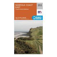 Ordnance Survey Explorer 252 Norfolk Coast East Map With Digital Version - Orange, Orange