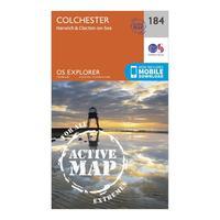 ordnance survey explorer active 184 colchester harwick clacton on sea  ...