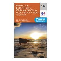 ordnance survey explorer 453 benbecula south uist map with digital ver ...