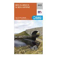 Ordnance Survey Explorer 443 Ben Klibreck & Ben Armine Map With Digital Version - Orange, Orange