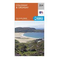 Ordnance Survey Explorer 354 Colonsay & Oronsay Map With Digital Version - Orange, Orange
