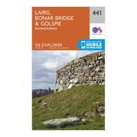 ordnance survey explorer 441 lairg bonar bridge golspie map with digit ...