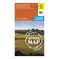 Ordnance Survey Explorer Active OL32 Winchester, New Alresford & East Meon Map With Digital Version - Orange, Orange