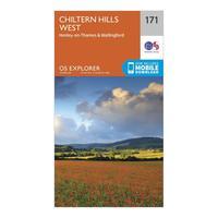 Ordnance Survey Explorer 171 Chiltern Hills West, Henley-on-Thames & Wallingford Map With Digital Version - Orange, Orange