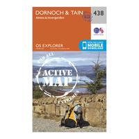 ordnance survey explorer active 483 dornoch tain map with digital vers ...