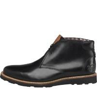 original penguin mens ince leather boots black