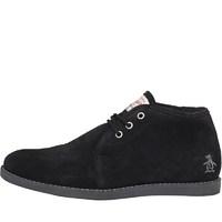 Original Penguin Mens Lawyer Suede Boots Black