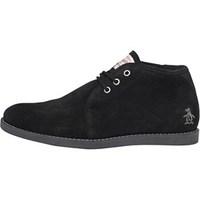 Original Penguin Mens Lawyer Suede Boots Black