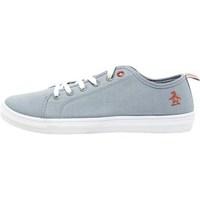 Original Penguin Mens Faze Canvas Trainers Light Grey