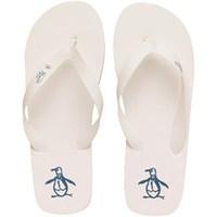 Original Penguin Mens Pacific Flip Flops White