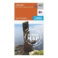 Ordnance Survey Explorer Active 462 Orkney - Hoy, South Walls & Flotta Map With Digital Version - Orange, Orange