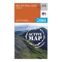 Ordnance Survey Explorer Active 375 Isle of Mull East Map With Digital Version - Orange, Orange