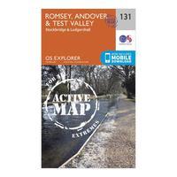 ordnance survey explorer active 131 romsey andover test valley map wit ...