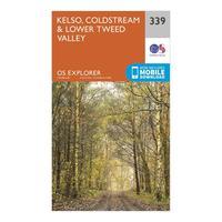 Ordnance Survey Explorer 339 Kelso, Coldstream & Lower Tweed Valley Map With Digital Version - Orange, Orange