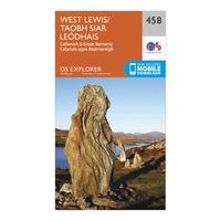 ordnance survey explorer 458 west lewis map with digital version orang ...