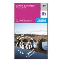 ordnance survey landranger active 29 banff huntly portsoy turriff map  ...