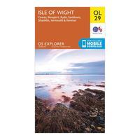 ordnance survey explorer ol29 isle of wight map with digital version o ...