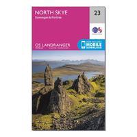 ordnance survey landranger 23 north skye dunvegan portree map with dig ...