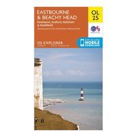 ordnance survey explorer ol25 eastbourne beachy head map with digital  ...