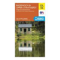 Ordnance Survey Explorer OL56 Badenoch & Strathspey Map With Digital Version - Orange, Orange